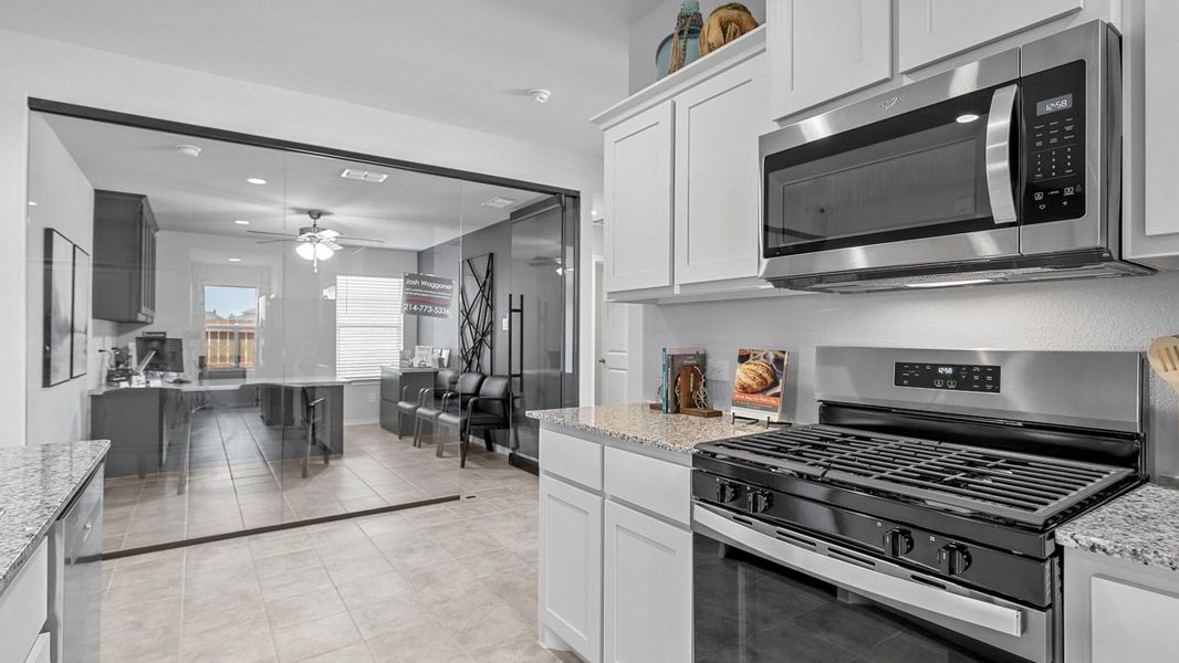 Furnished interior view inside a new home in Rosewood at Beltmill, Fort Worth (Image 8). Furnished interior view inside a new home in Rosewood at Beltmill, Fort Worth (Image 8).