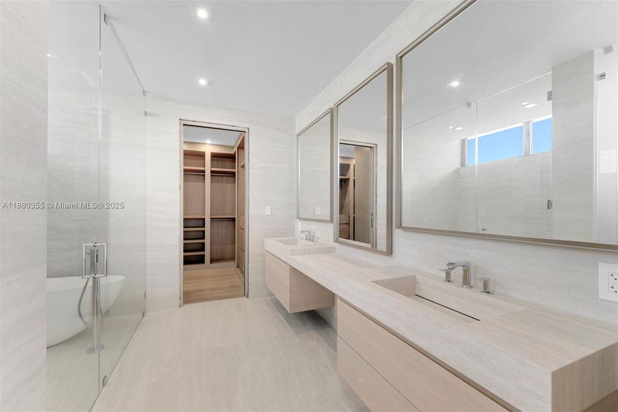 Furnished interior view inside a new home in , Miami (Image 7).