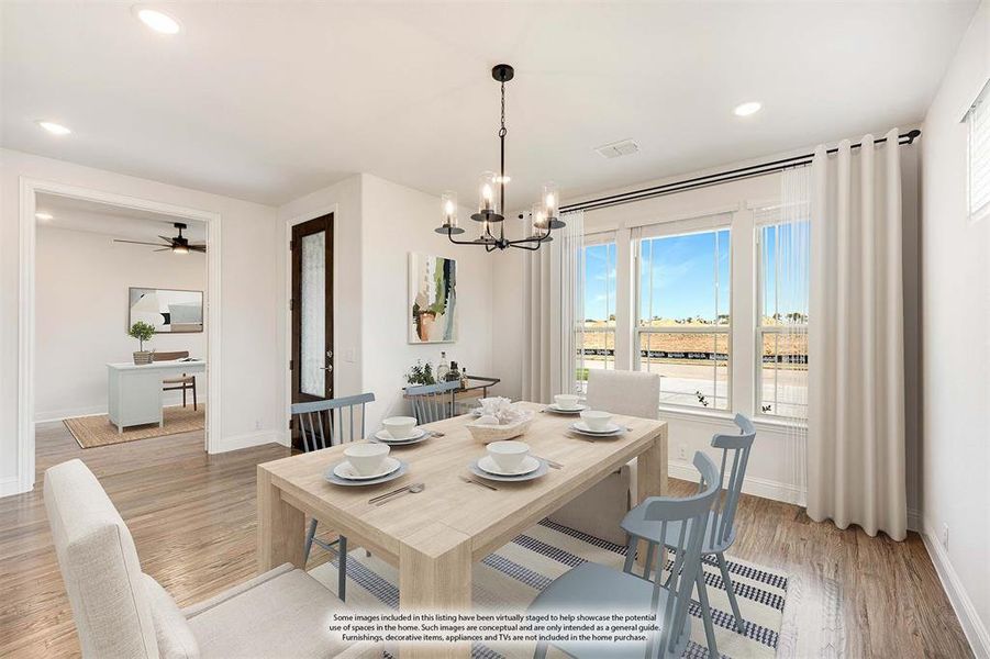 Furnished interior view inside a new home in Wildflower Ranch 60-65, Fort Worth (Image 15). Furnished interior view inside a new home in Wildflower Ranch 60-65, Fort Worth (Image 15).