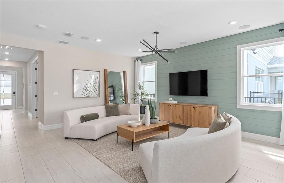 Furnished interior view inside a new home in The Estates at Nona Sound, Orlando (Image 11).