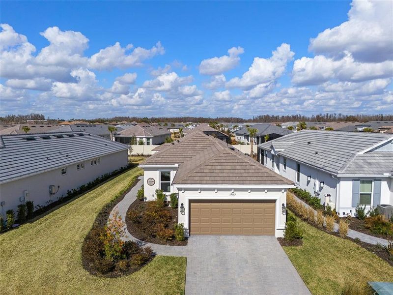 Front exterior of a new home in , Wesley Chapel, FL, highlighting curb appeal (Image 20). Front exterior of a new home in , Wesley Chapel, FL, highlighting curb appeal (Image 20).