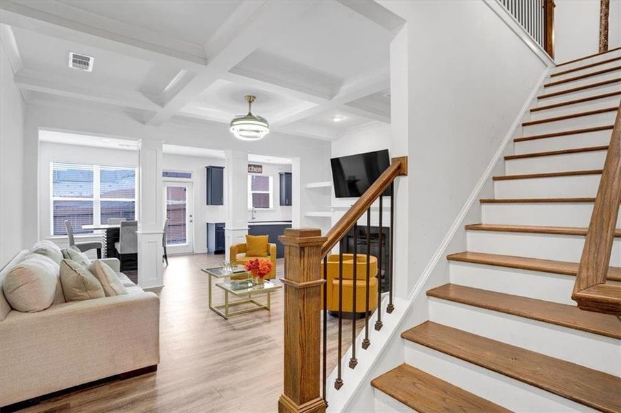 Furnished interior view inside a new home in Renaissance at South Park, Fairburn (Image 8).