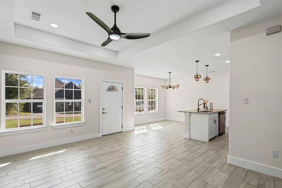 Furnished interior view inside a new home in , Granbury (Image 5). Furnished interior view inside a new home in , Granbury (Image 5).