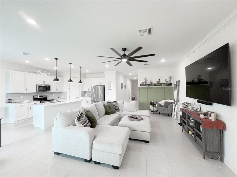 Furnished interior view inside a new home in , Palm Bay (Image 3). Furnished interior view inside a new home in , Palm Bay (Image 3).