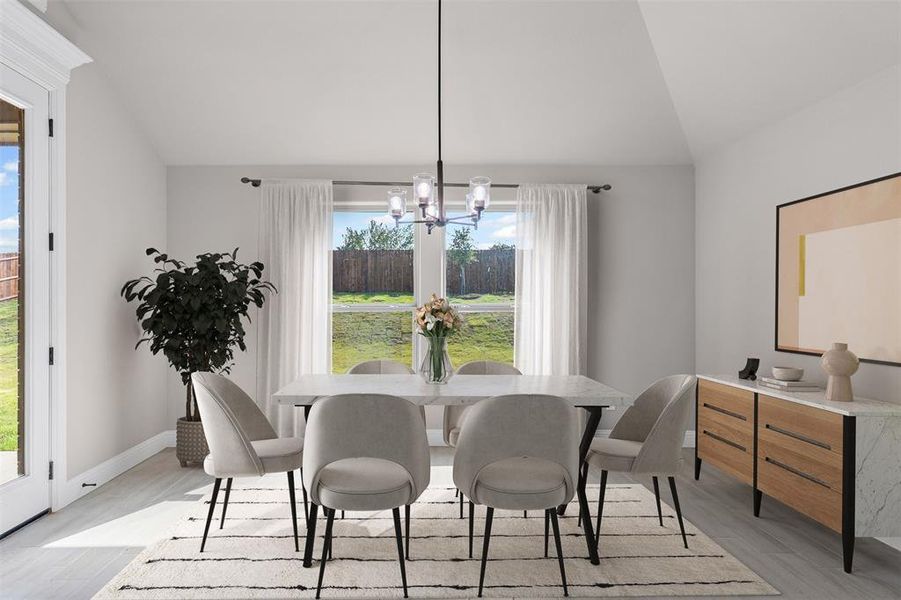 Furnished interior view inside a new home in , Springtown (Image 5).