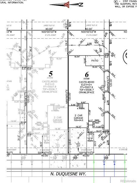 3348 N Duquesne Way plot plan