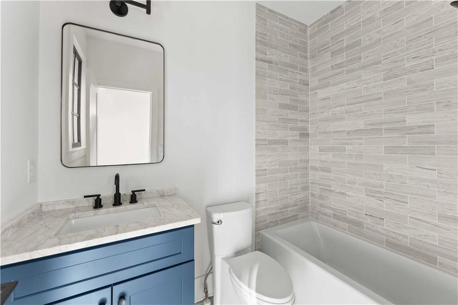 Furnished interior view inside a new home in , Atlanta (Image 32).