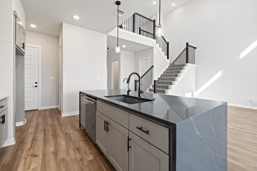 Furnished interior view inside a new home in Lariat, Liberty Hill (Image 8).