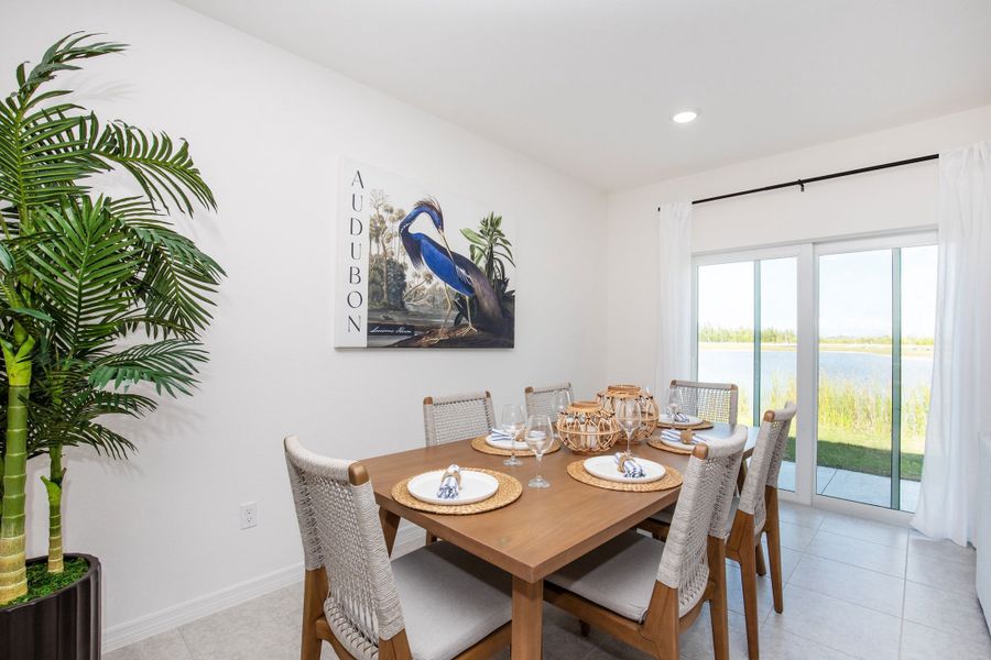 Furnished interior view inside a new home in Orchid Cove, Bokeelia (Image 24).