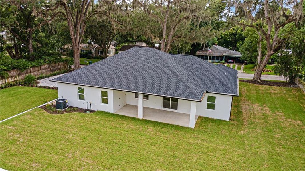 Huge back yard. Pool and summer kitchen ready!