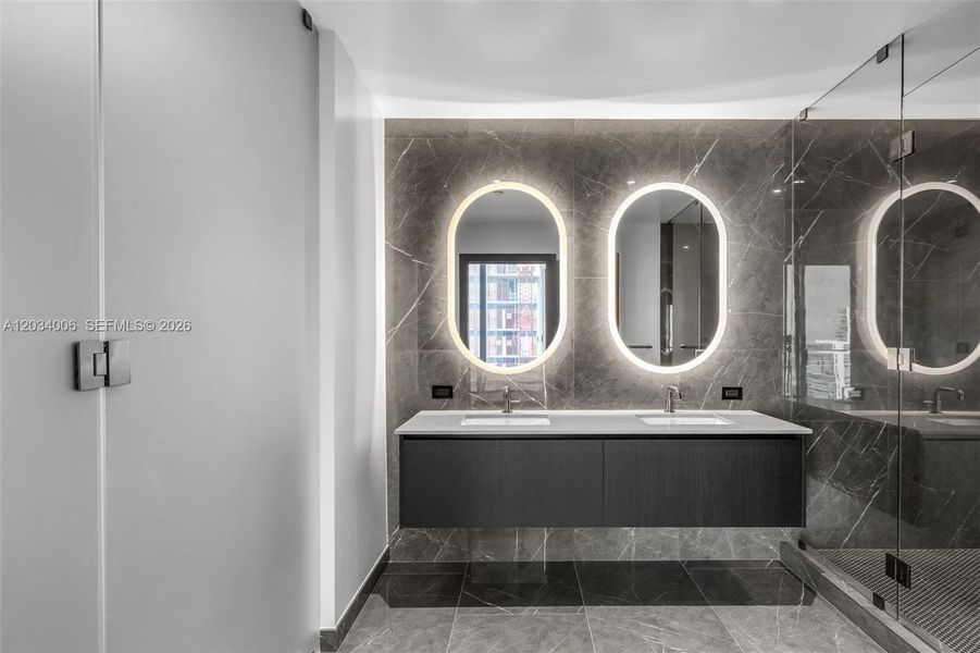 Furnished interior view inside a new home in , Miami (Image 16). Furnished interior view inside a new home in , Miami (Image 16).