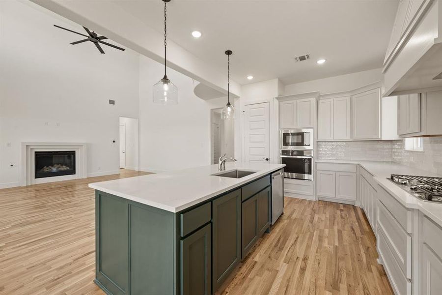 Furnished interior view inside a new home in Settlers Glen, New Fairview (Image 12).