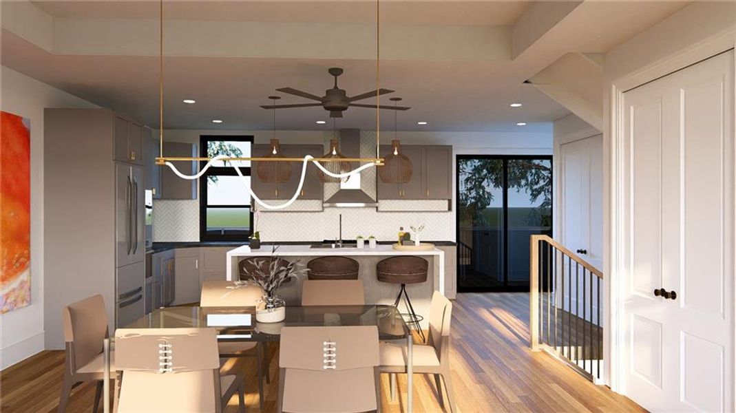 Furnished interior view inside a new home in , Duluth (Image 10).