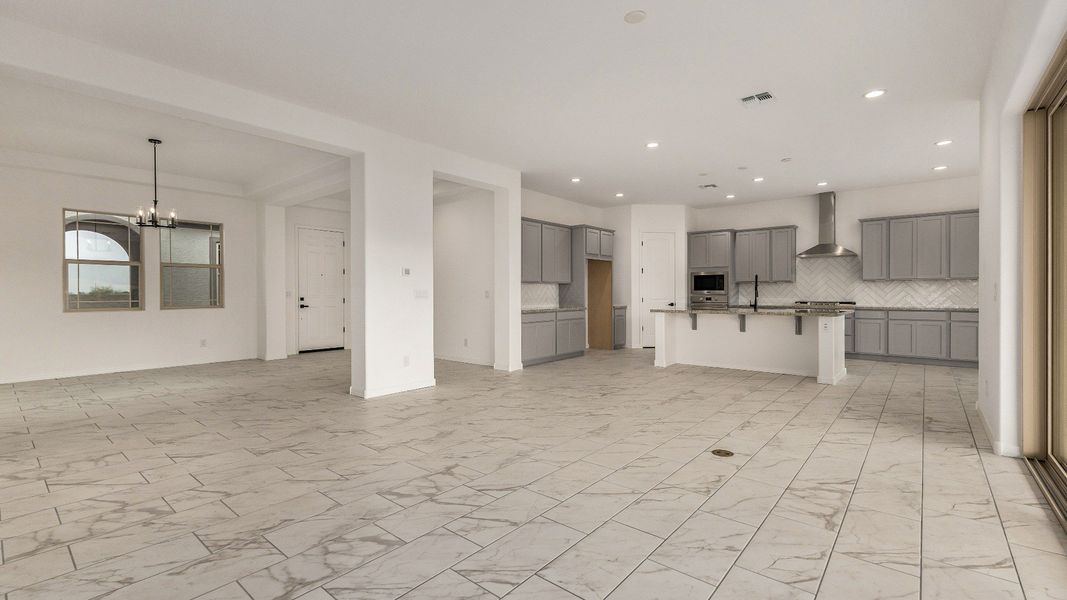 Furnished interior view inside a new home in Windrose, Waddell (Image 7). Furnished interior view inside a new home in Windrose, Waddell (Image 7).