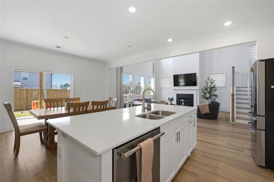 Furnished interior view inside a new home in , Dallas (Image 22).