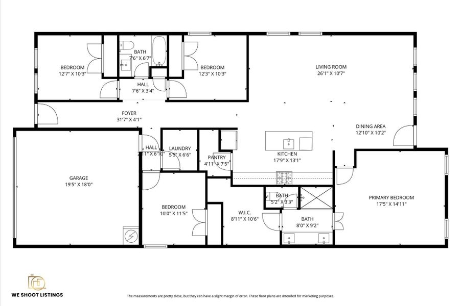 2D floor plan layout of this home in Kingwood-Royal Brook: Bristol Collection, Porter, TX (Image 3). 2D floor plan layout of this home in Kingwood-Royal Brook: Bristol Collection, Porter, TX (Image 3).