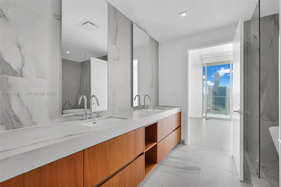 Furnished interior view inside a new home in , Miami (Image 9).