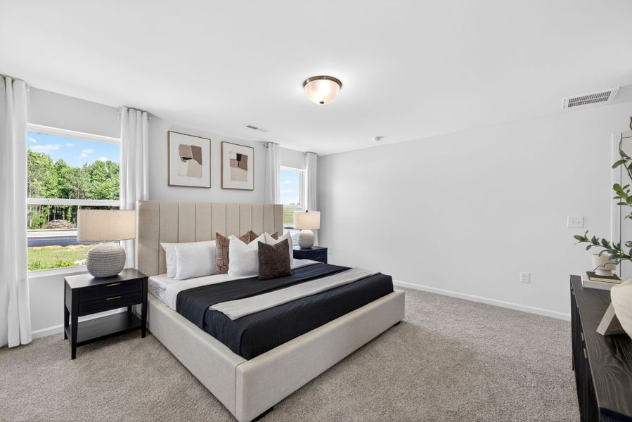 Furnished interior view inside a new home in White Oak Creek Crossing, Angier (Image 16).