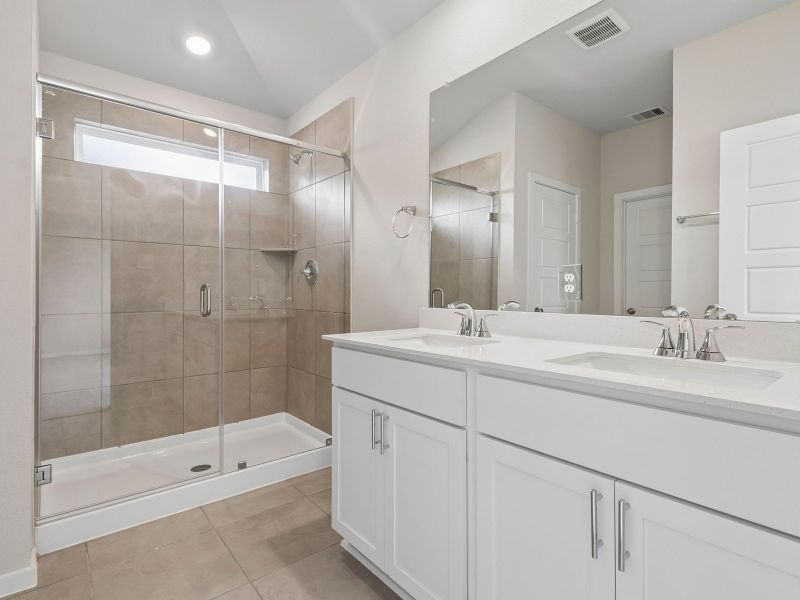 Furnished interior view inside a new home in Riviera Pines - Premier Series, Huffman (Image 7).