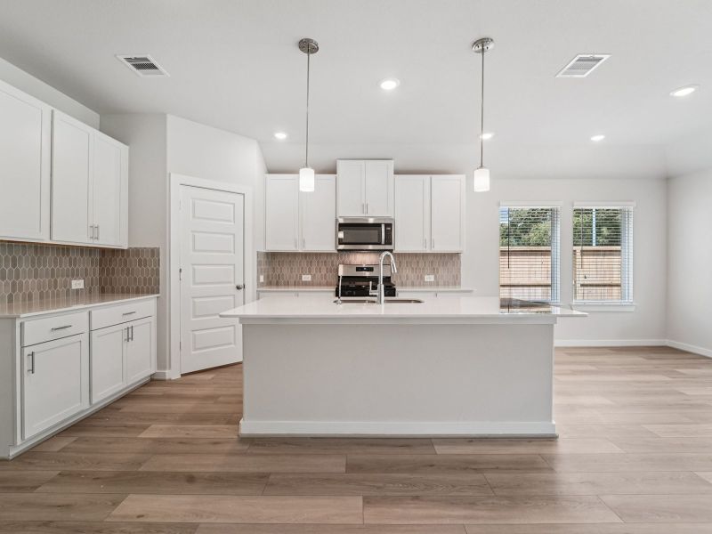 Furnished interior view inside a new home in Massey Oaks - Premier Series, Pearland (Image 4).