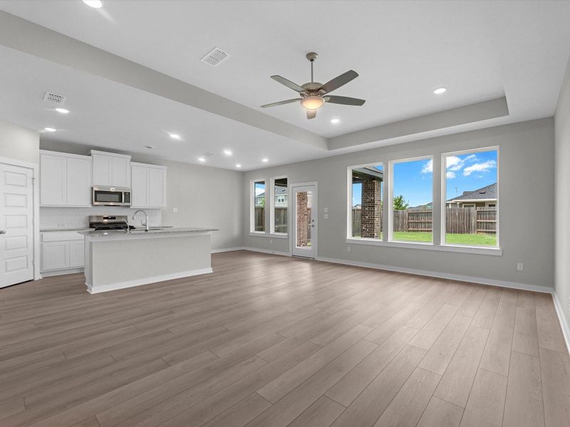 Spacious, unfurnished interior of a new home in Mason Woods, Cypress (Image 11). Spacious, unfurnished interior of a new home in Mason Woods, Cypress (Image 11).