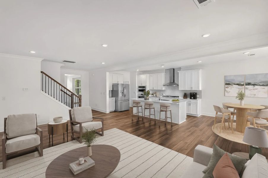 Representative furnished interior of a home built from the Ashland by Lennar in Estates at Yellow Creek, Cumming (Image 5).