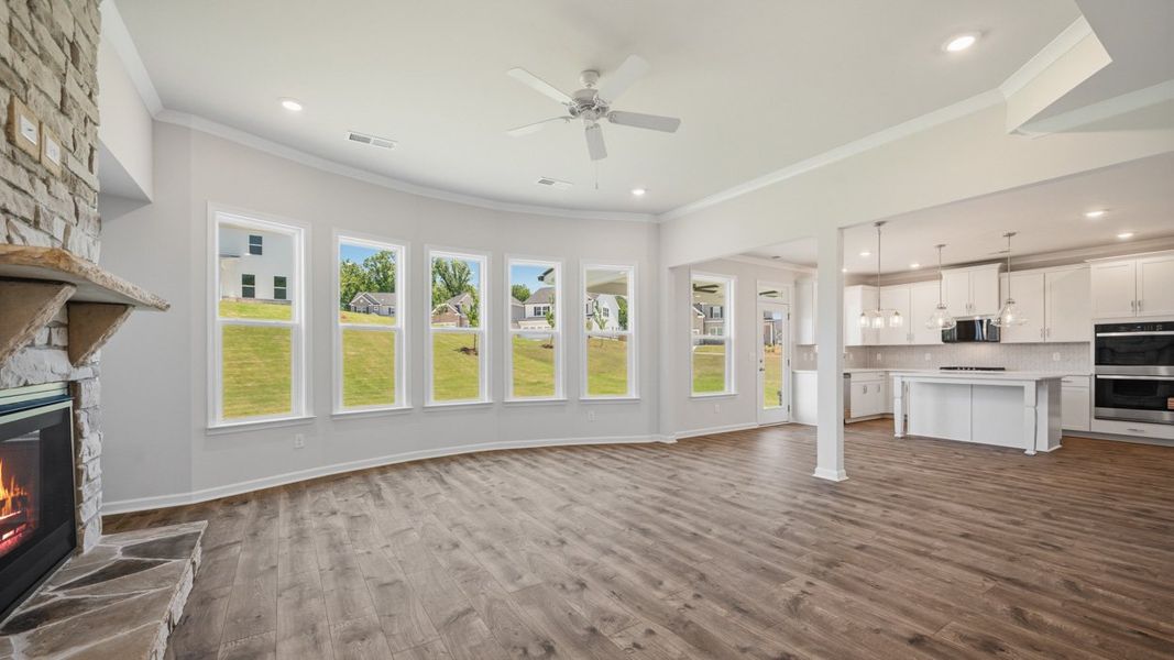 Spacious, unfurnished interior of a new home in The Gates at Pates Creek, Hampton (Image 17). Spacious, unfurnished interior of a new home in The Gates at Pates Creek, Hampton (Image 17).