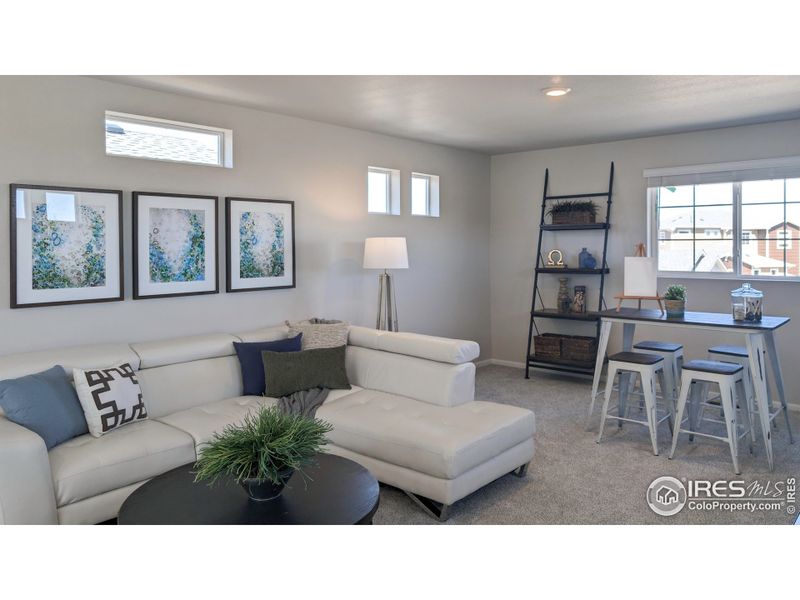 Furnished interior view inside a new home in Thompson River Ranch, Johnstown (Image 6). Furnished interior view inside a new home in Thompson River Ranch, Johnstown (Image 6).