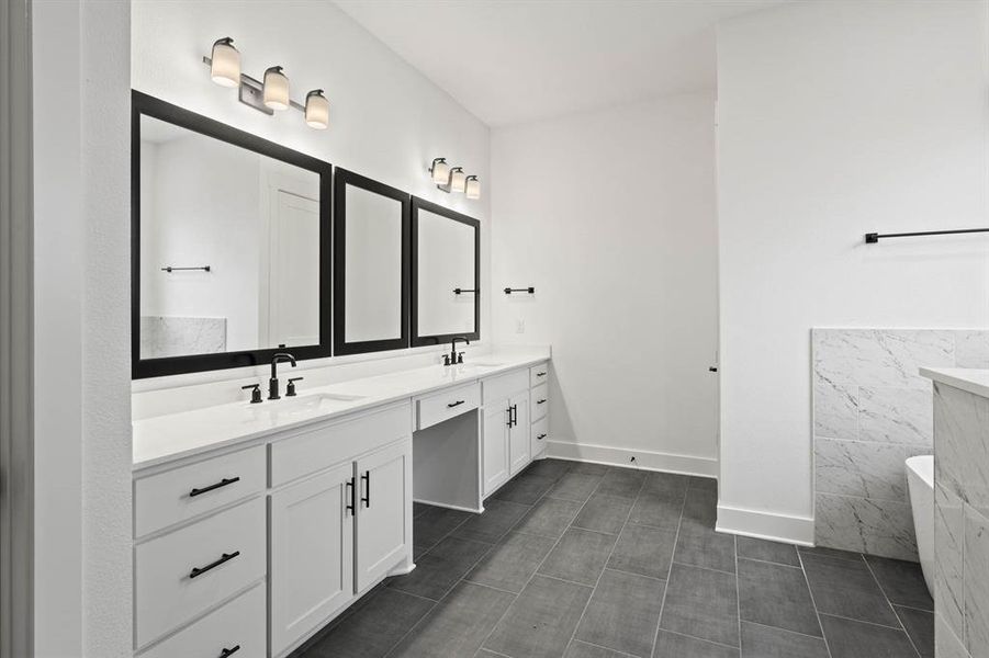 Furnished interior view inside a new home in The Woodlands, Krugerville (Image 5).