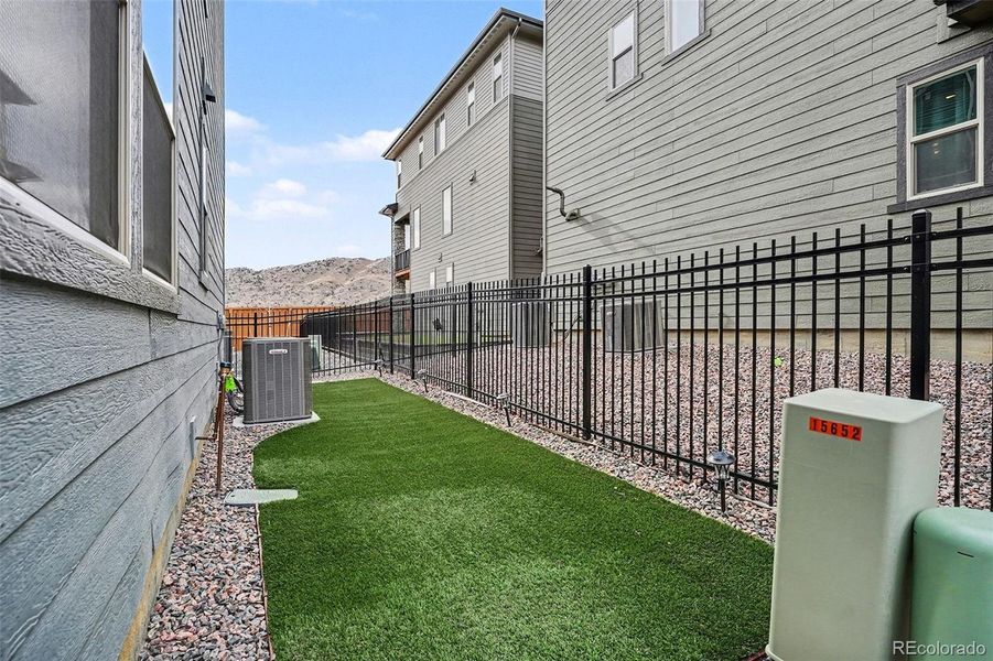 Exterior details and patio area of a home in Red Rocks Ranch, Morrison (Image 32).