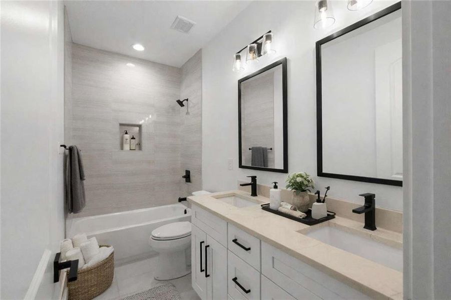 Furnished interior view inside a new home in , Conyers (Image 38).