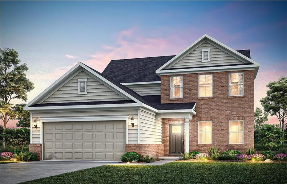 Front exterior of a new home in , Villa Rica, GA, highlighting curb appeal (Image 20).