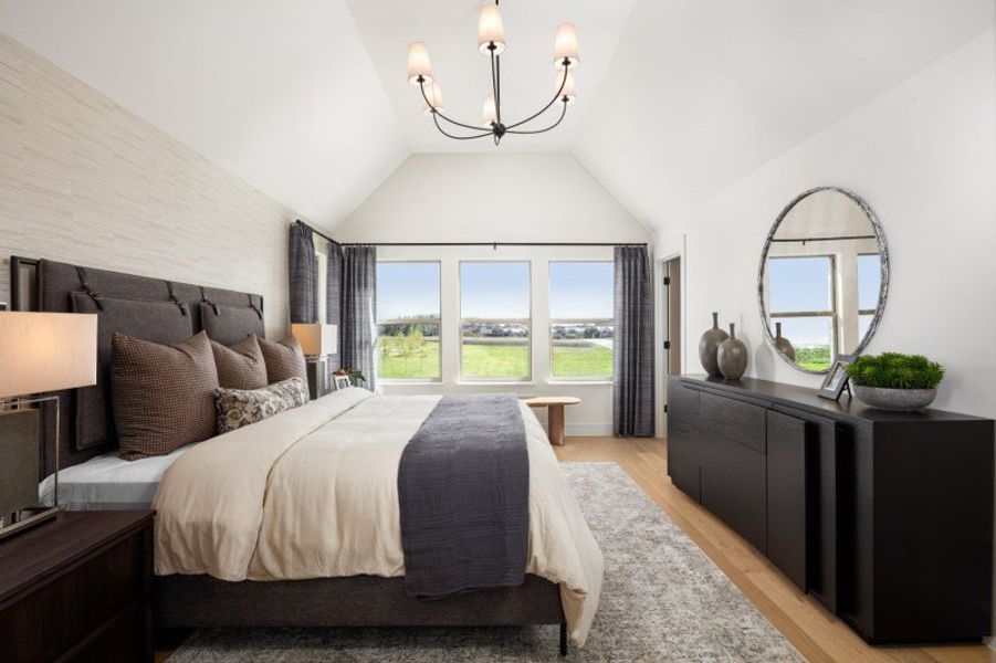 Furnished interior view inside a new home in Linkside Las Colinas, Irving (Image 11).