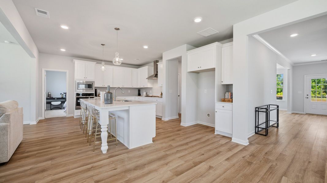 Representative furnished interior of a home built from the Stonefield - Side Entry by DRB Homes in Brighton, Locust Grove (Image 11).