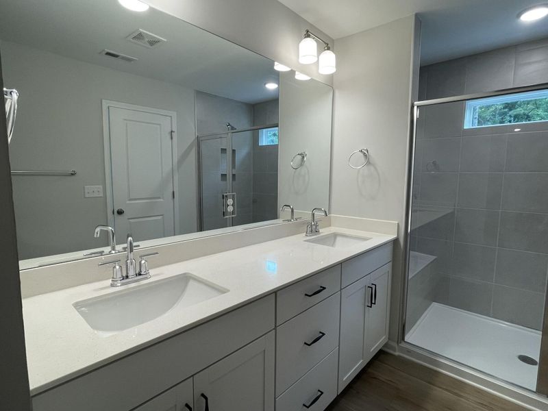 Furnished interior view inside a new home in Fairview Village Townhomes, Simpsonville (Image 13). Furnished interior view inside a new home in Fairview Village Townhomes, Simpsonville (Image 13).