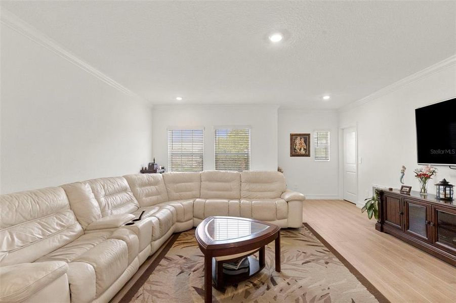 Furnished interior view inside a new home in Townes at Manhattan Crossing, Tampa (Image 32).