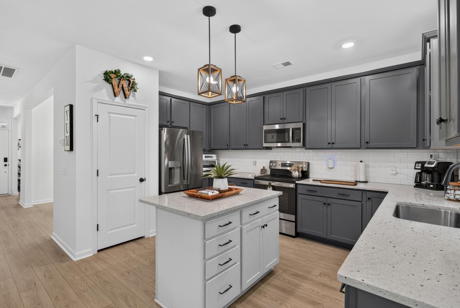 Furnished interior view inside a new home in , Charleston (Image 6).
