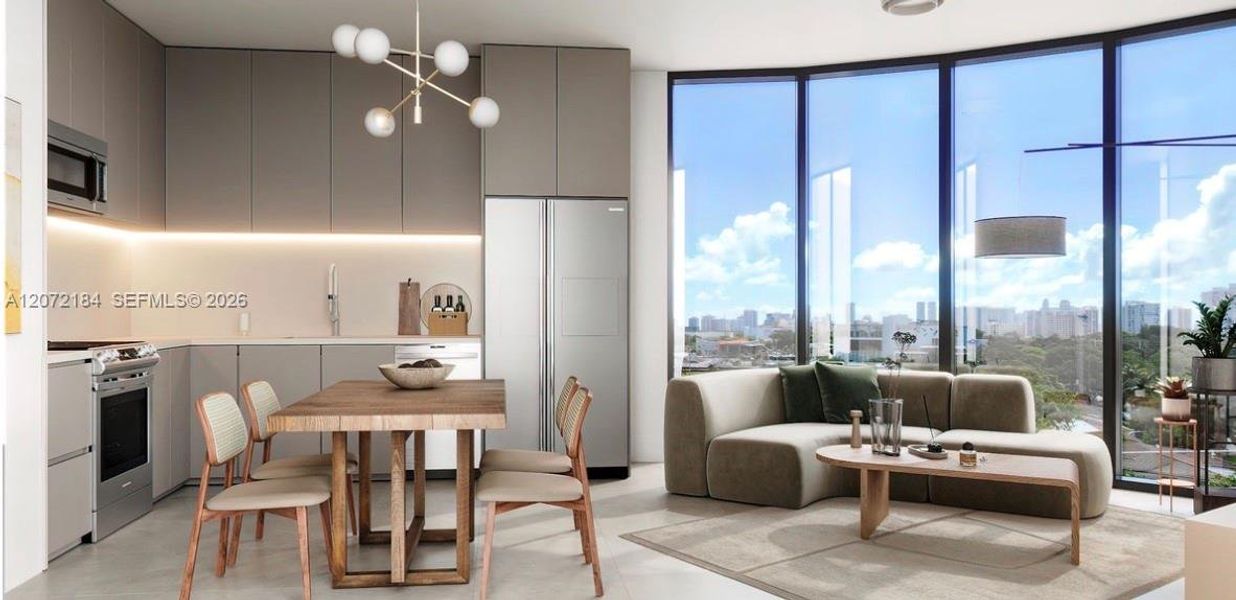 with Kitchen