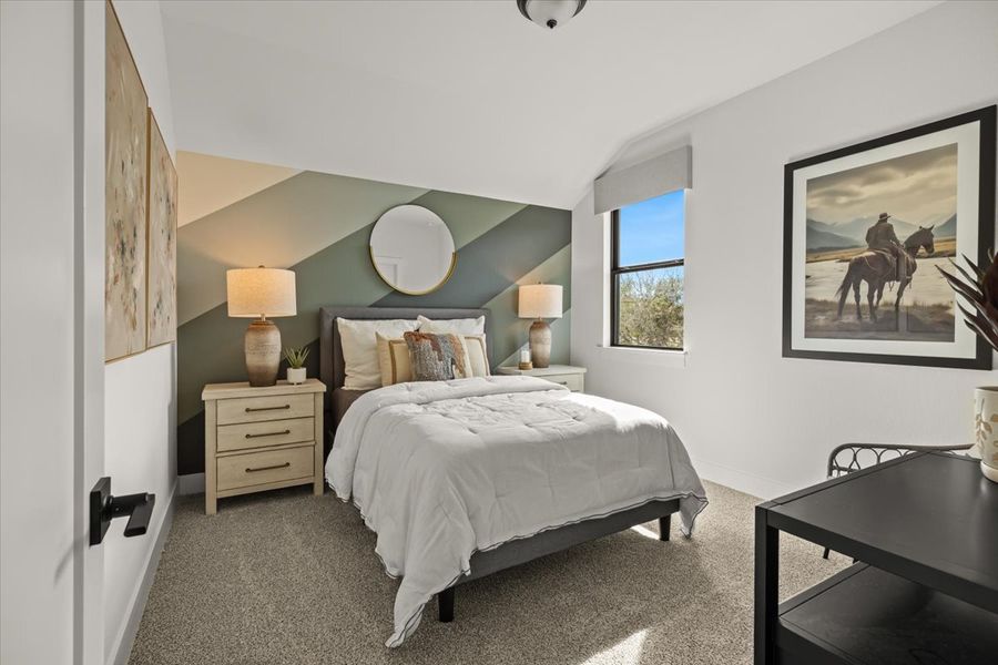 Furnished interior view inside a new home in 6 Creeks, Kyle (Image 50).