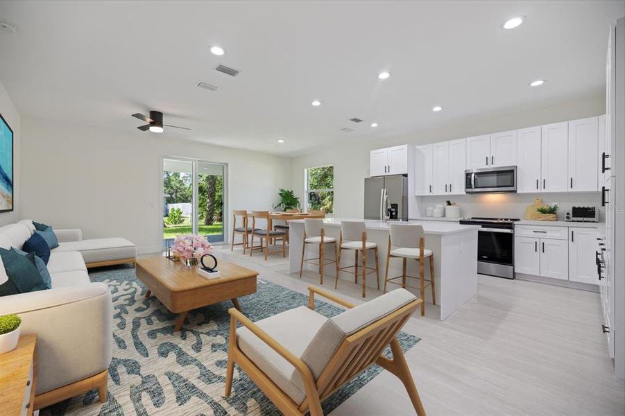 Furnished interior view inside a new home in , North Port (Image 8).