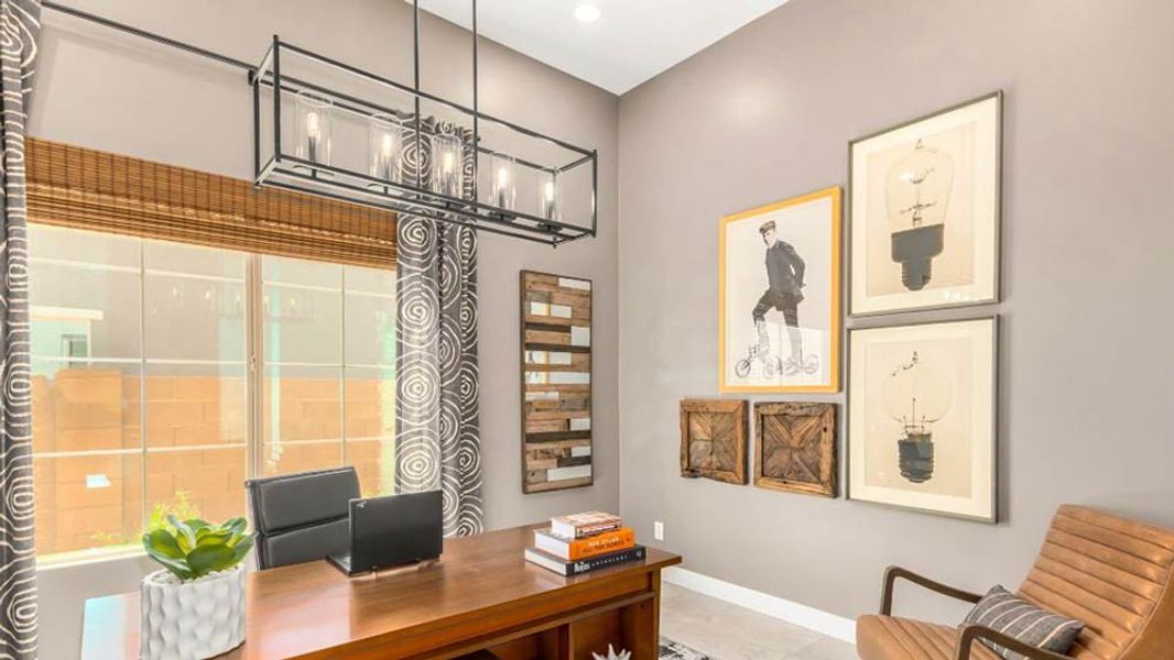 Representative furnished interior of a home built from the Sierra by Taylor Morrison in Ellsworth Ranch Capstone Collection, Queen Creek (Image 7).