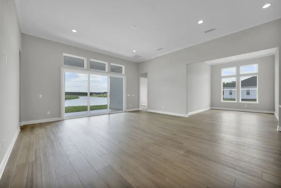 Representative unfurnished interior of a home built from the Tomoka by Riverside Homes in Hidden Creek at SilverLeaf Phase 1, St. Augustine (Image 29).