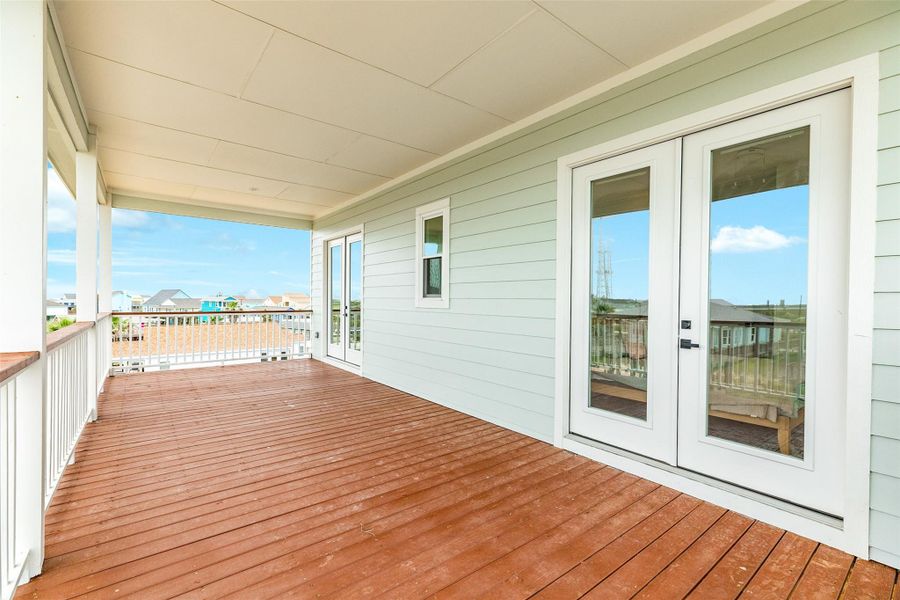 Secondary bedroom covered deck Secondary bedroom covered deck