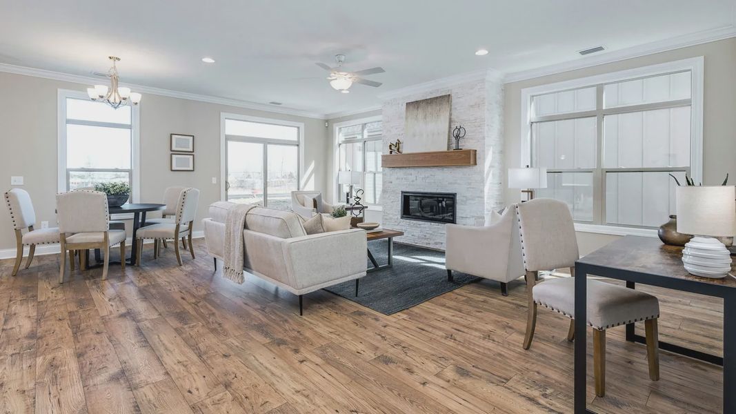Representative furnished interior of a home built from the Capri by Epcon Communities in The Courtyards at Oak Grove, Durham (Image 10).