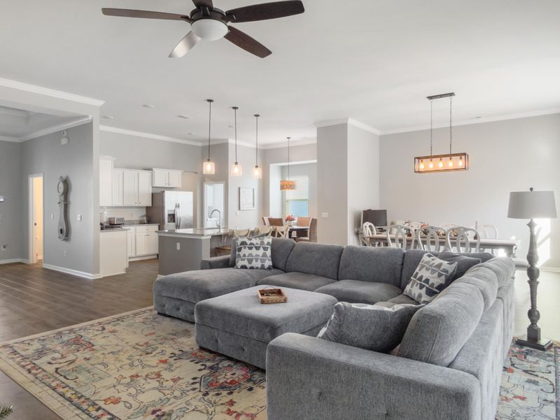 Furnished interior view inside a new home in , Summerville (Image 16). Furnished interior view inside a new home in , Summerville (Image 16).