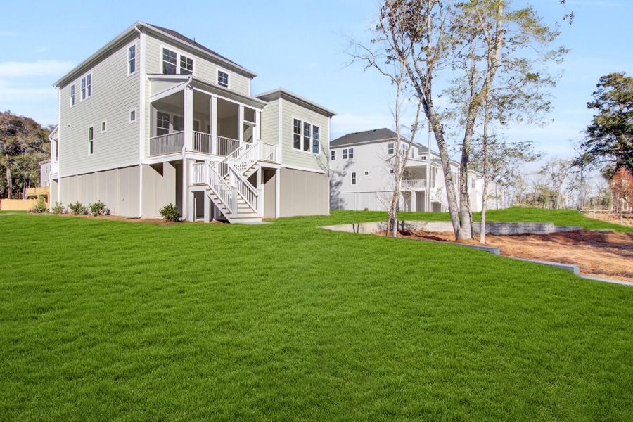 Exterior details and patio area of a home in , Johns Island (Image 24). Exterior details and patio area of a home in , Johns Island (Image 24).