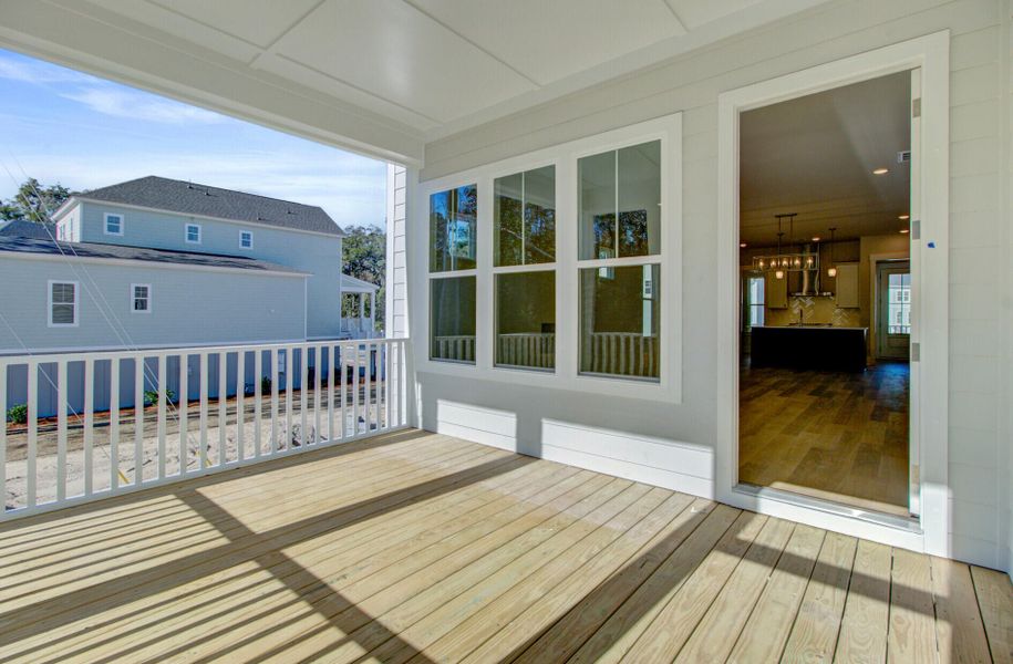 Exterior details and patio area of a home in Indigo Grove Single Family Homes, Johns Island (Image 24).