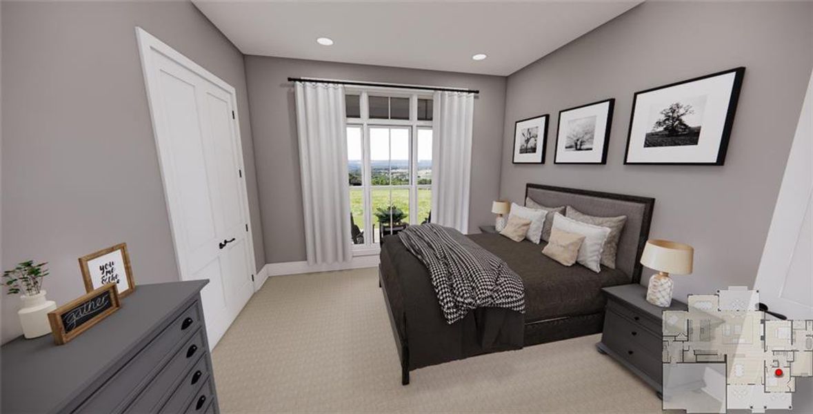 Furnished interior view inside a new home in , Ellijay (Image 14).