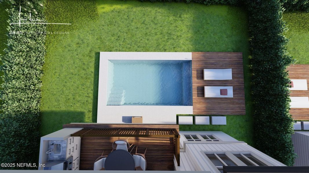 Exterior details and patio area of a home in , Atlantic Beach (Image 5).