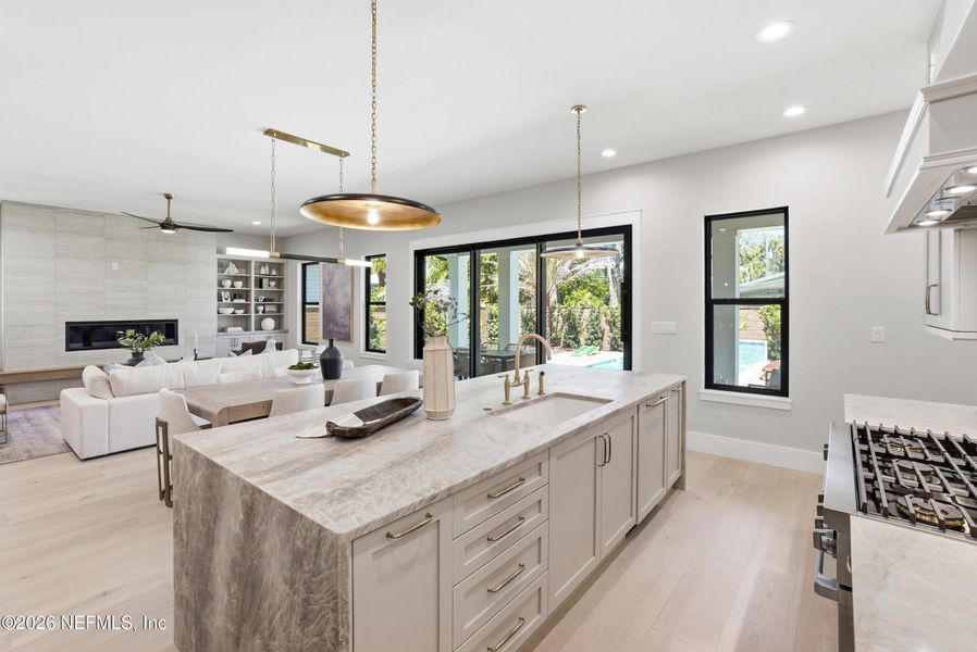 Furnished interior view inside a new home in , Atlantic Beach (Image 9).